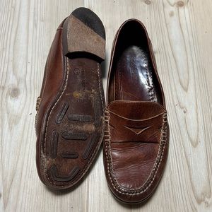 Cole Haan Whiskey Brown Leather Loafers